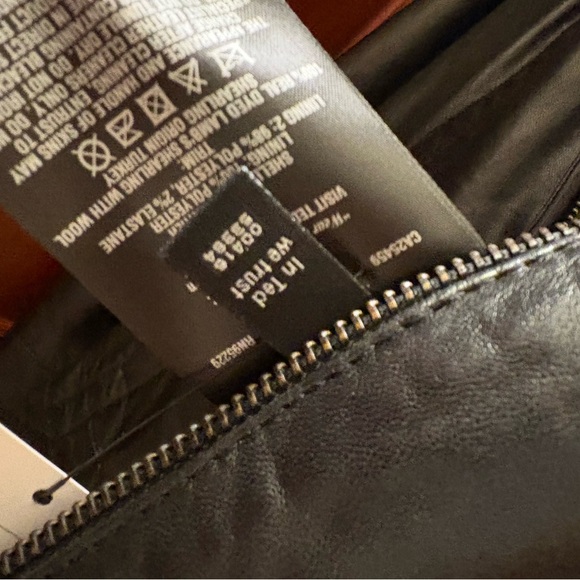 Ted Baker Women’s Black Leather Motorcycle Jacket!! - Picture 10 of 10